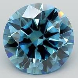 6.0 Ct. Fancy Deep Blue Round Lab Created Diamond