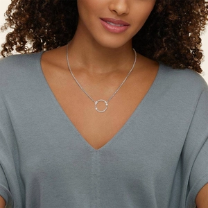 SilverLove in Morse Code Diamond Pendant (1/8 ct. tw.)