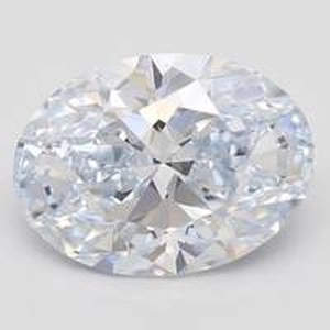 4.05 Ct. Fancy Vivid Blue Oval Lab Created Diamond