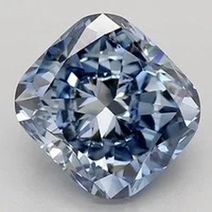 4.09 Ct. Fancy Dark Blue Cushion Lab Created Diamond