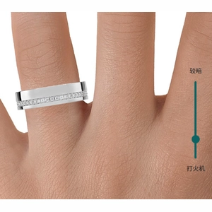 Austin Eternity Diamond 5.5mm Wedding Ring (1/3 ct. tw.) in 18K White Gold
