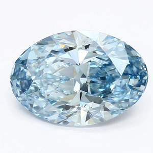 2.75 Ct. Fancy Vivid Blue Oval Lab Grown Diamond