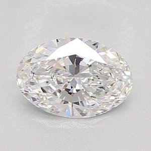 0.76 Carat Oval Lab Created Diamond Super Ideal Cut • E Color • VVS2 Clarity