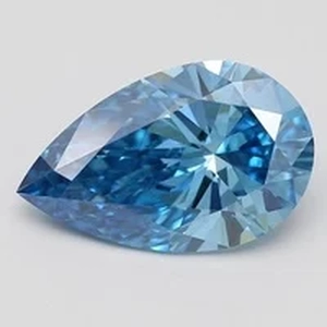 2.11 Ct. Fancy Vivid Blue Pear Lab Created Diamond