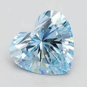 New 2.05 Ct. Fancy Intense Blue Heart Lab Created Diamond