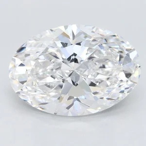 4.18 Carat Oval Lab Created Diamond Super Ideal Cut • D Color • VVS2 Clarity