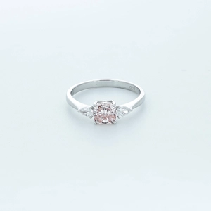 Round Pink Diamond Ring