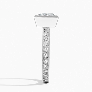 Sinclair Art Deco Lab Diamond Engagement Ring
