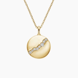18K Yellow GoldFairmined Tierra Diamond Pendant