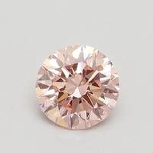 0.51 Ct. Fancy Intense Pink Round Lab Created Diamond