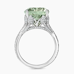 Garden Party Prasiolite and Diamond Cocktail Ring