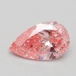 0.6 Ct. Fancy Intense Pink Pear Lab Created Diamond