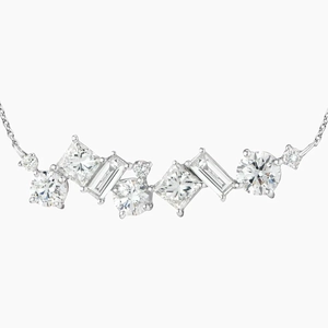 14K White GoldStardust Diamond Pendant