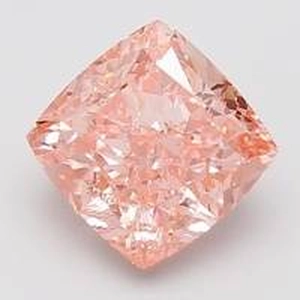 3.32 Ct. Fancy Vivid Pink Cushion Lab Created Diamond