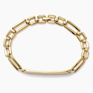 14K Yellow GoldHomme Engravable ID Bracelet