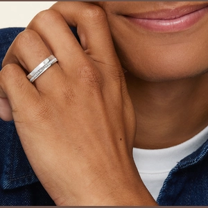 Austin Eternity Diamond 5.5mm Wedding Ring (1/3 ct. tw.) in 18K White Gold