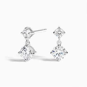 18K White GoldCirca Lab Diamond Drop Earrings (1 ct. tw.)