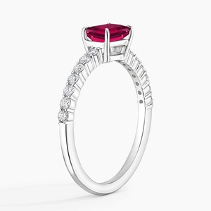 Beatrice Lab Grown Ruby and Diamond Ring