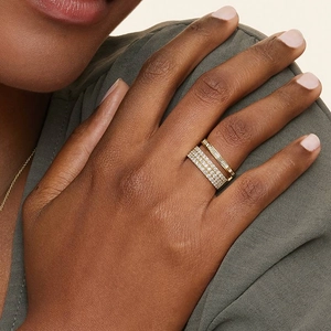 Luxe Abierta Diamond Ring