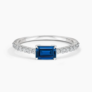 Beatrice Sapphire and Diamond Ring