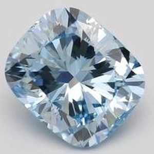 3.01 Ct. Fancy Intense Blue Cushion Lab Created Diamond
