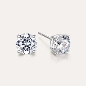 Solitaire Diamond Stud Earring, 1ct