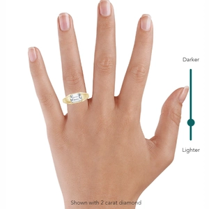 Haiden Bezel Ring in 18K Yellow Gold