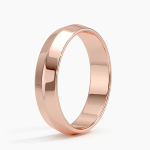 14K Rose GoldKnife Edge 5mm Wedding Ring