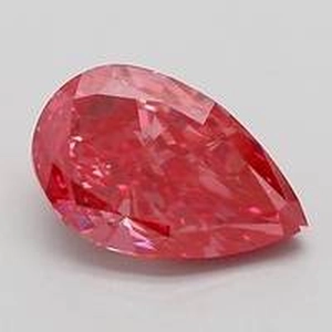 1.51 Ct. Fancy Red Pear Lab Created Diamond