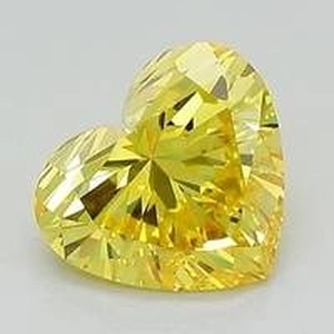 1.03 Ct. Fancy Vivid Yellow Heart Lab Created Diamond