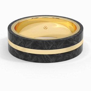 Avenue Black 7mm Wedding Ring