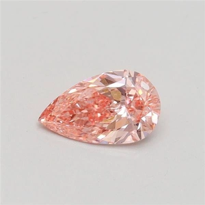 0.46 Ct. Fancy Intense Pink Pear Lab Grown Diamond