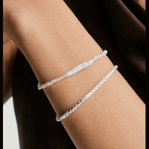 Phoebe Mixed Pearl Bracelet Sterling Silver, Pearl