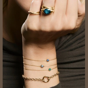 Sia Birthstone Bracelet  4.2  $128 Material  18k Gold Vermeil