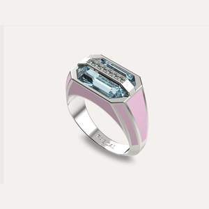 Prism Chroma Artdeco Signet Ring