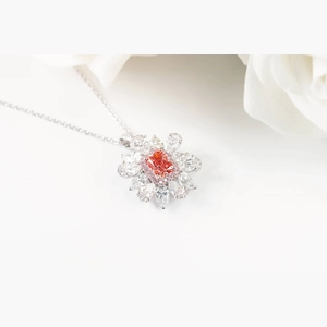 Red Radiant Diamond Ring/Necklace