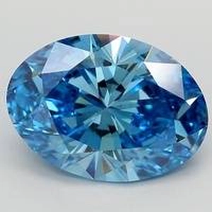 6.41 Ct. Fancy Vivid Blue Oval