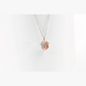 Pink Radiant Diamond Necklace