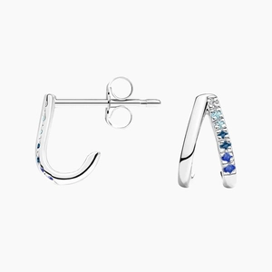 SilverZuri Marina Huggie Earrings