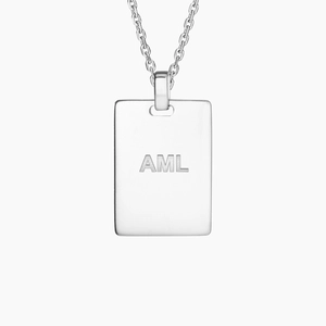SilverScorpio Zodiac Engravable Tag Pendant