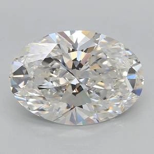 New 4.19 Carat Oval Lab Created Diamond Super Ideal Cut • F Color • VS1 Clarity