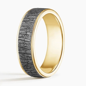 Alder 6.5mm Black Wedding Ring