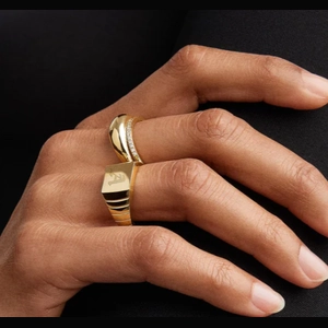 Square Signet Ring 14k Yellow Gold
