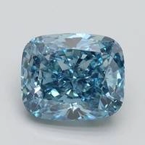 2.5 Ct. Fancy Intense Blue Cushion Lab Created Diamond