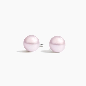 SilverRose Freshwater Cultured Pearl Stud Earrings (6mm)