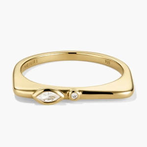 Puzzle Stacking Ring 18k Gold Vermeil
