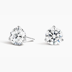 Perfect Martini Lab Diamond Stud Earrings (1 1/2 ct. tw.) in 18K White Gold