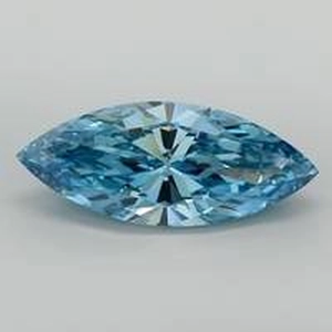 7.02 Ct. Fancy Deep Blue Marquise Lab Created Diamond