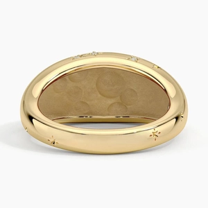 Sagittarius Zodiac Constellation Diamond Dome Ring