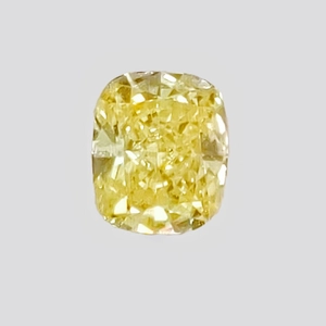 1.59Ct. Fancy Vivid Yellow Cushion Lab Created Diamond